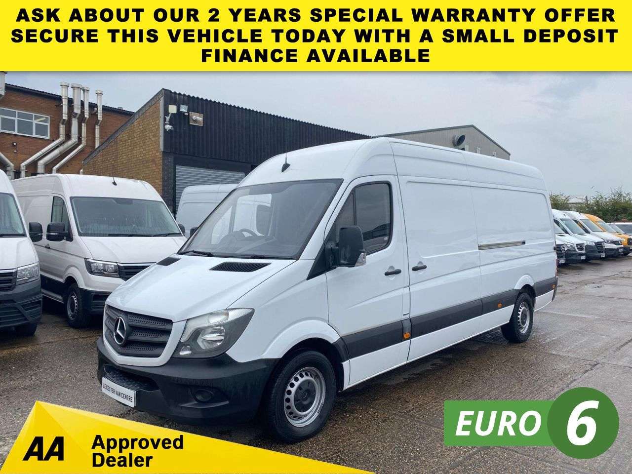 A 2017 MERCEDES-BENZ SPRINTER 2.1 314 CDI L3 H2 LWB H/ROOF 140BHP. RWD. LOW 73K MLS. FINANCE. EURO 6 ULEZ A 2017 MERCEDES-BENZ SPRINTER 2.1 314 CDI L3 H2 LWB H/ROOF 140BHP. RWD. LOW 73K MLS. FINANCE. EURO 6 ULEZ