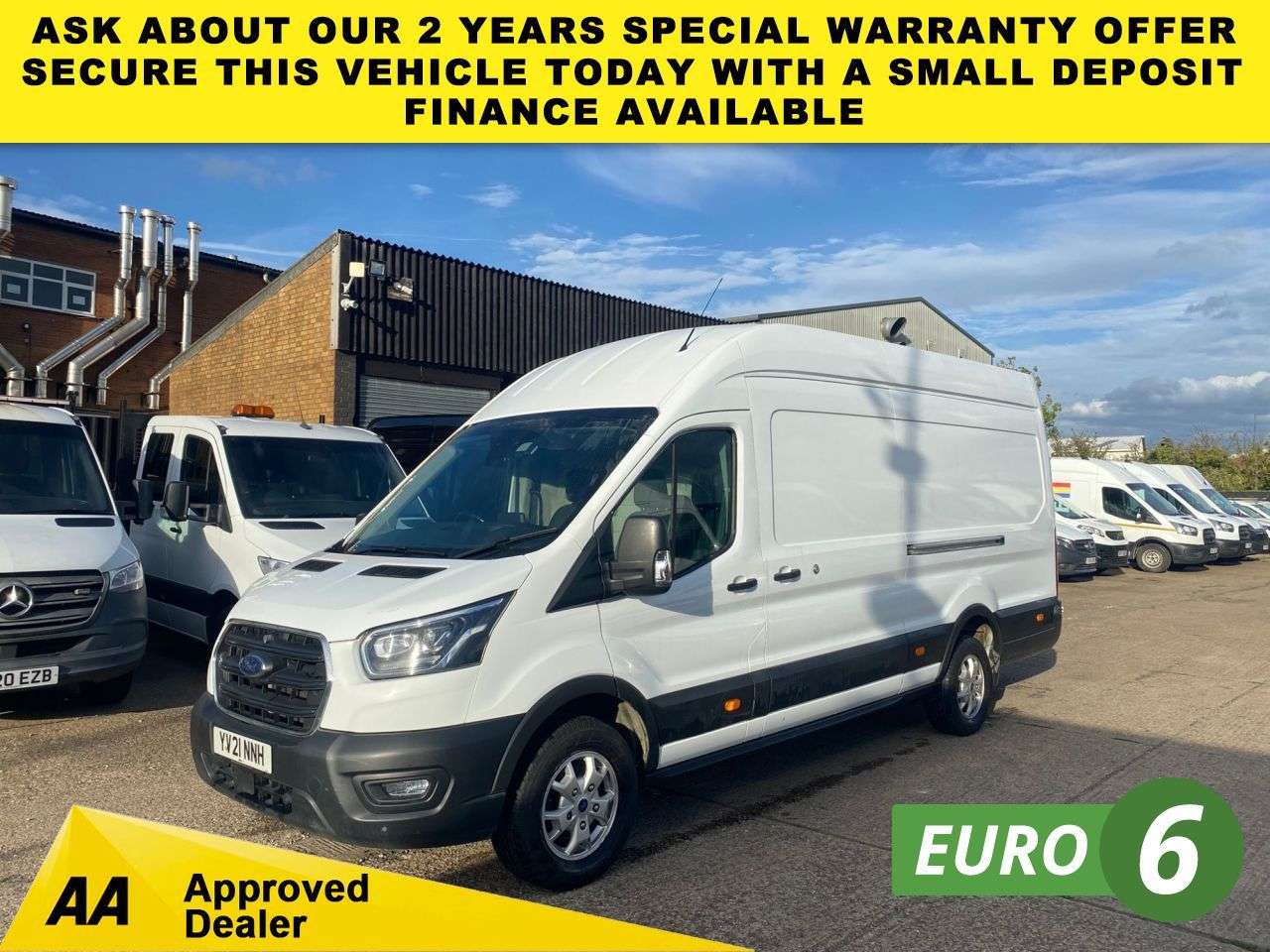 A 2021 FORD TRANSIT 2.0 TDCI T350 TREND ECOBLUE L4 H3 XLWB JUMBO H/ROOF RWD 170BHP. LOW 47K MLS A 2021 FORD TRANSIT 2.0 TDCI T350 TREND ECOBLUE L4 H3 XLWB JUMBO H/ROOF RWD 170BHP. LOW 47K MLS