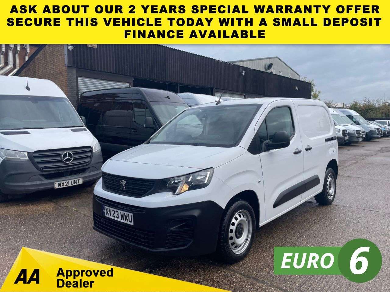 A 2023 PEUGEOT PARTNER 1.5 BLUE HDI PROFESSIONAL PREMIUM SWB 100BHP. AIRCON. FINANCE. 1 OWNER. PX A 2023 PEUGEOT PARTNER 1.5 BLUE HDI PROFESSIONAL PREMIUM SWB 100BHP. AIRCON. FINANCE. 1 OWNER. PX