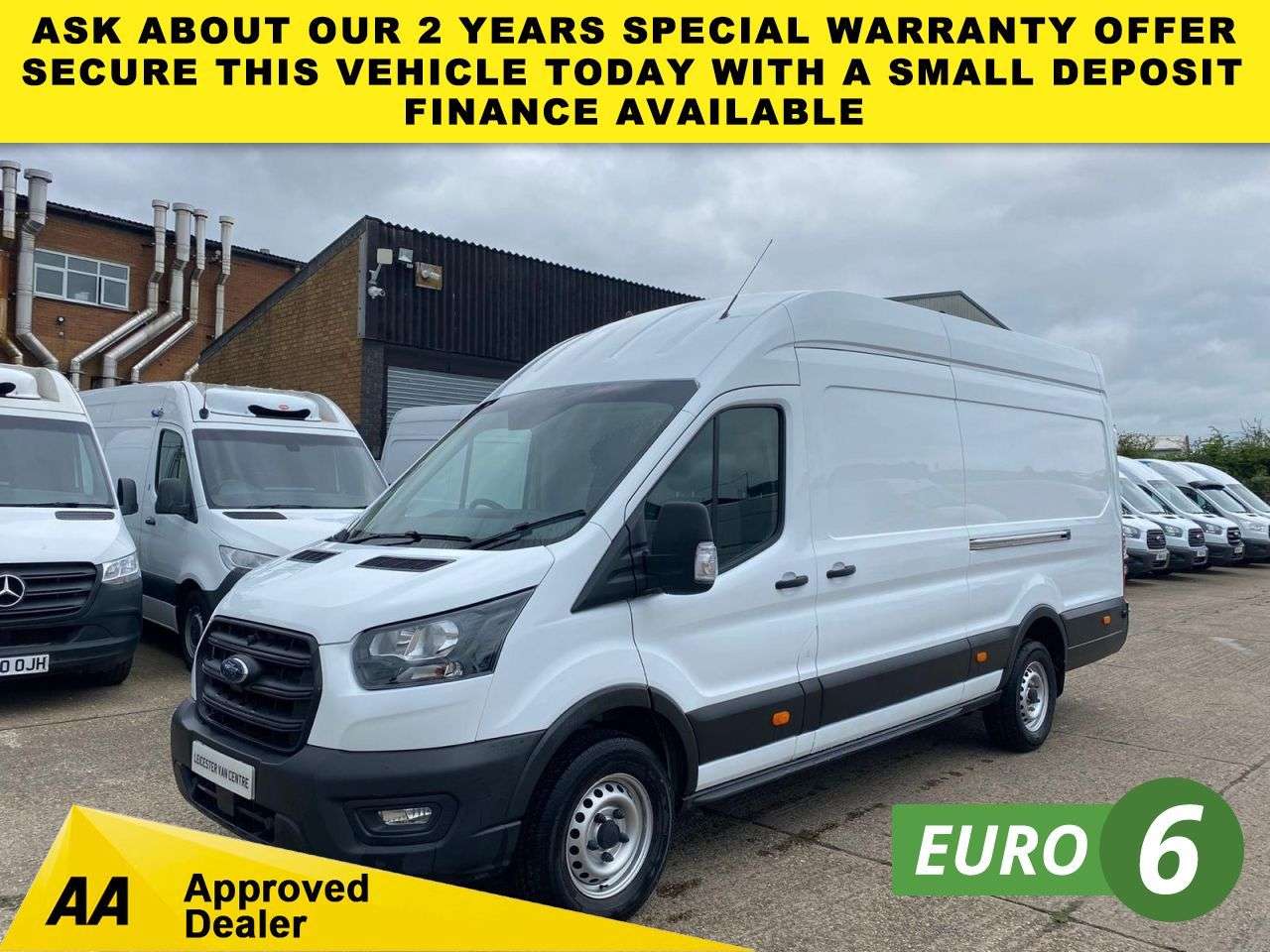 A 2024 FORD TRANSIT 2.0 TDCI T350 LEADER ECOBLUE L4 H3 XLWB JUMBO H/ROOF RWD 130BHP. 62K MLS. S A 2024 FORD TRANSIT 2.0 TDCI T350 LEADER ECOBLUE L4 H3 XLWB JUMBO H/ROOF RWD 130BHP. 62K MLS. S