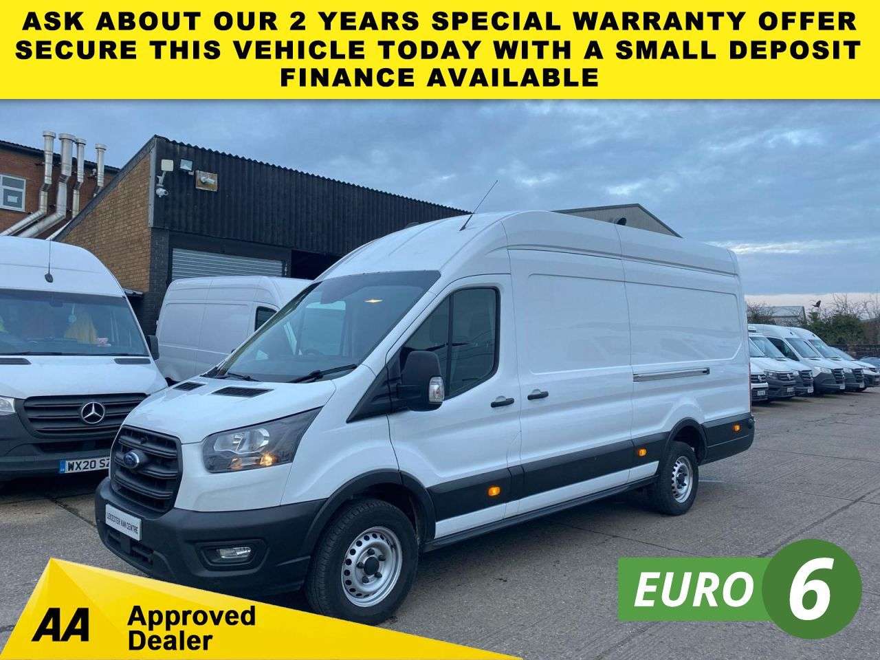 A 2025 FORD TRANSIT 2.0 TDCI T350 LEADER ECOBLUE L4 H3 XLWB JUMBO H/ROOF RWD 130BHP. FORD WARRA A 2025 FORD TRANSIT 2.0 TDCI T350 LEADER ECOBLUE L4 H3 XLWB JUMBO H/ROOF RWD 130BHP. FORD WARRA