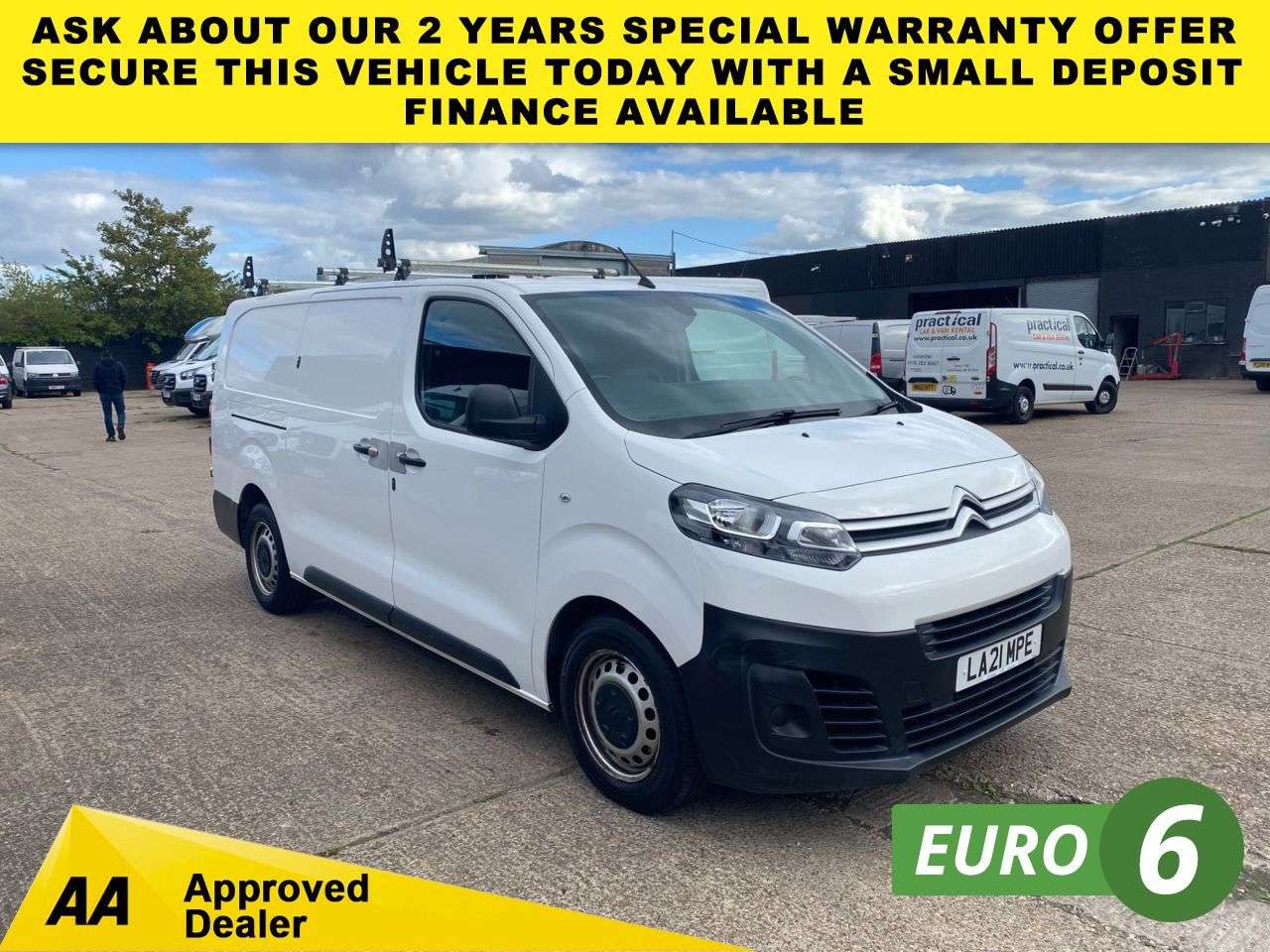 A 2021 CITROEN DISPATCH 1.5 BLUE HDI 1200 ENTERPRISE XL L3 LWB 100BHP. ROOF RACK. LOW 21K MLS. FINA A 2021 CITROEN DISPATCH 1.5 BLUE HDI 1200 ENTERPRISE XL L3 LWB 100BHP. ROOF RACK. LOW 21K MLS. FINA