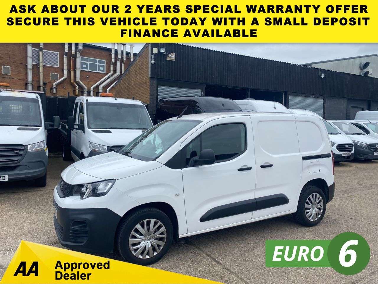 A 2020 PEUGEOT PARTNER 1.5 BLUE HDI PROFESSIONAL L1 SWB 100BHP. AIRCON. SENSORS. 89K MILES. NEW SH A 2020 PEUGEOT PARTNER 1.5 BLUE HDI PROFESSIONAL L1 SWB 100BHP. AIRCON. SENSORS. 89K MILES. NEW SH