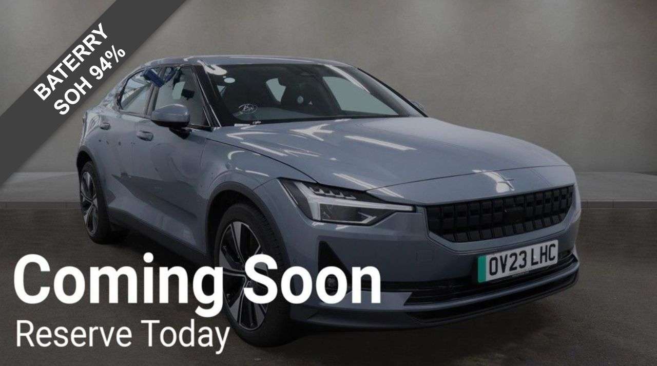 A 2023 POLESTAR POLESTAR 2 Single Motor 78kWh Long Range Fastback 5dr Electric Auto FWD (231 ps) A 2023 POLESTAR POLESTAR 2 Single Motor 78kWh Long Range Fastback 5dr Electric Auto FWD (231 ps)