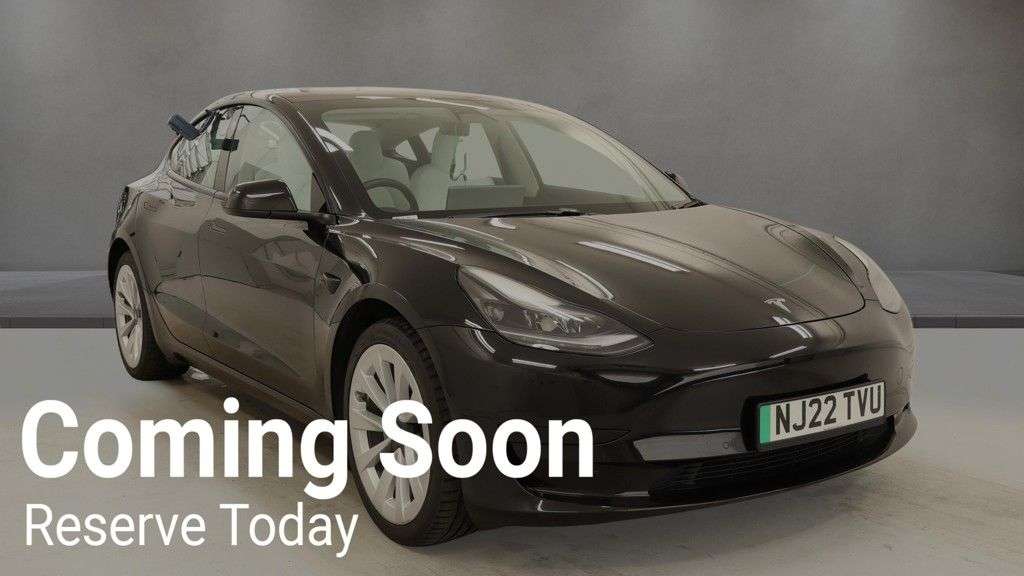 A 2022 TESLA MODEL 3 Standard Range Plus Saloon 4dr Electric Auto RWD (241 bhp) A 2022 TESLA MODEL 3 Standard Range Plus Saloon 4dr Electric Auto RWD (241 bhp)