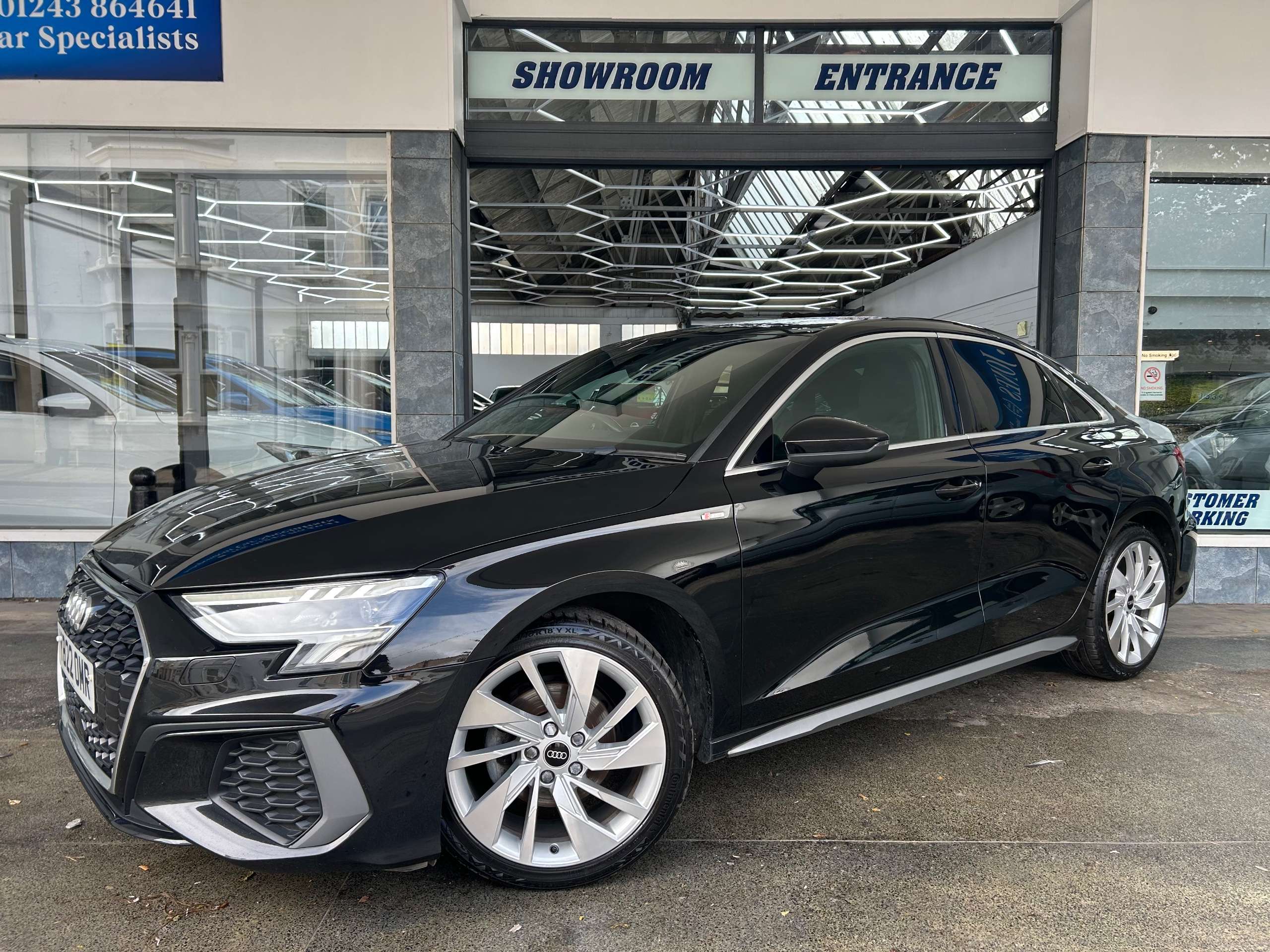 A 2022 AUDI A3 1.0 TFSI 30 S line Saloon Petrol Manual Euro 6 (s/s) (110 ps) 4dr A 2022 AUDI A3 1.0 TFSI 30 S line Saloon Petrol Manual Euro 6 (s/s) (110 ps) 4dr