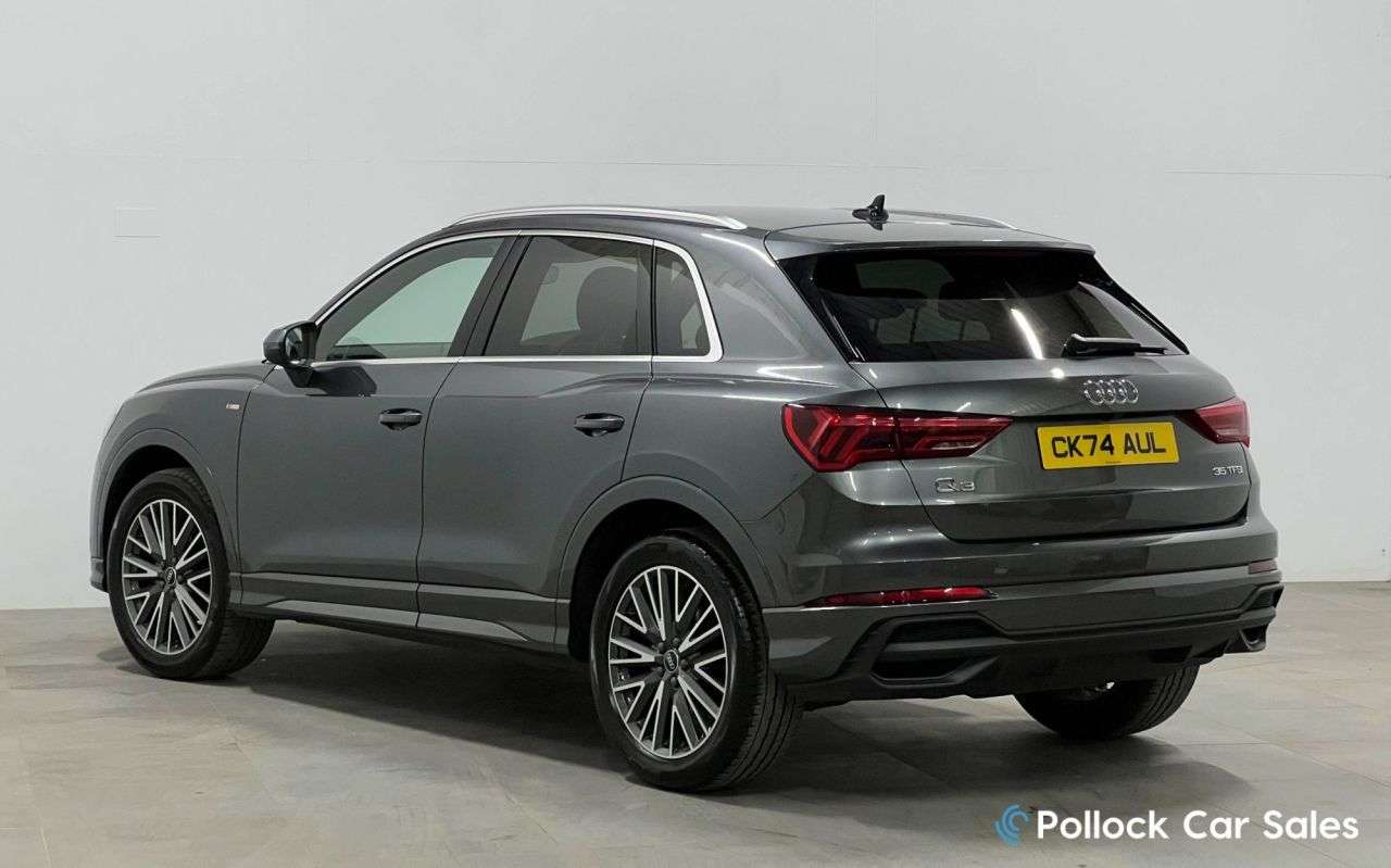 A 2024 AUDI Q3 1.5 TFSI CoD 35 S line SUV 5dr Petrol Manual Euro 6 (s/s) (150 ps) Tech Pac A 2024 AUDI Q3 1.5 TFSI CoD 35 S line SUV 5dr Petrol Manual Euro 6 (s/s) (150 ps) Tech Pac