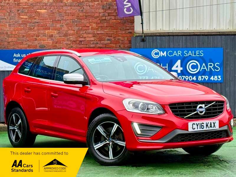 A 2016 VOLVO XC60 2.4 D4 R-Design Lux Nav SUV 5dr Diesel Manual AWD Euro 6 (s/s) (190 ps) A 2016 VOLVO XC60 2.4 D4 R-Design Lux Nav SUV 5dr Diesel Manual AWD Euro 6 (s/s) (190 ps)