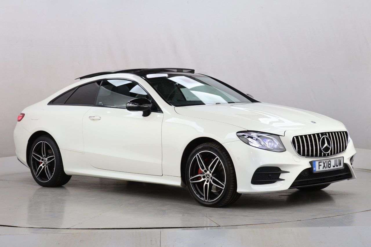 A 2018 MERCEDES-BENZ E CLASS 2.0 E220d AMG Line (Premium Plus) Coupe 2dr Diesel G-Tronic+ 4MATIC Euro 6 A 2018 MERCEDES-BENZ E CLASS 2.0 E220d AMG Line (Premium Plus) Coupe 2dr Diesel G-Tronic+ 4MATIC Euro 6