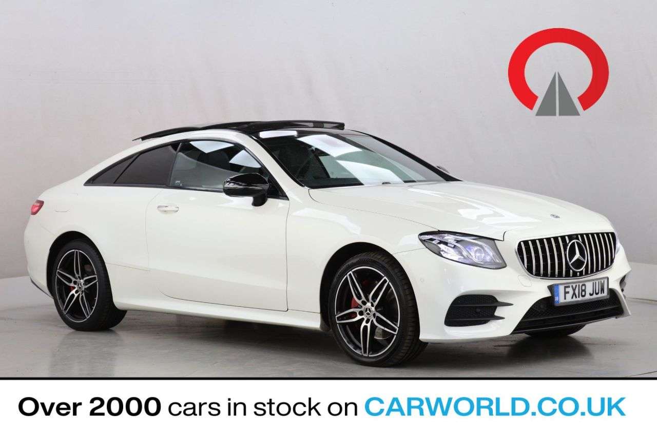 A 2018 MERCEDES-BENZ E CLASS 2.0 E220d AMG Line (Premium Plus) Coupe 2dr Diesel G-Tronic+ 4MATIC Euro 6 A 2018 MERCEDES-BENZ E CLASS 2.0 E220d AMG Line (Premium Plus) Coupe 2dr Diesel G-Tronic+ 4MATIC Euro 6