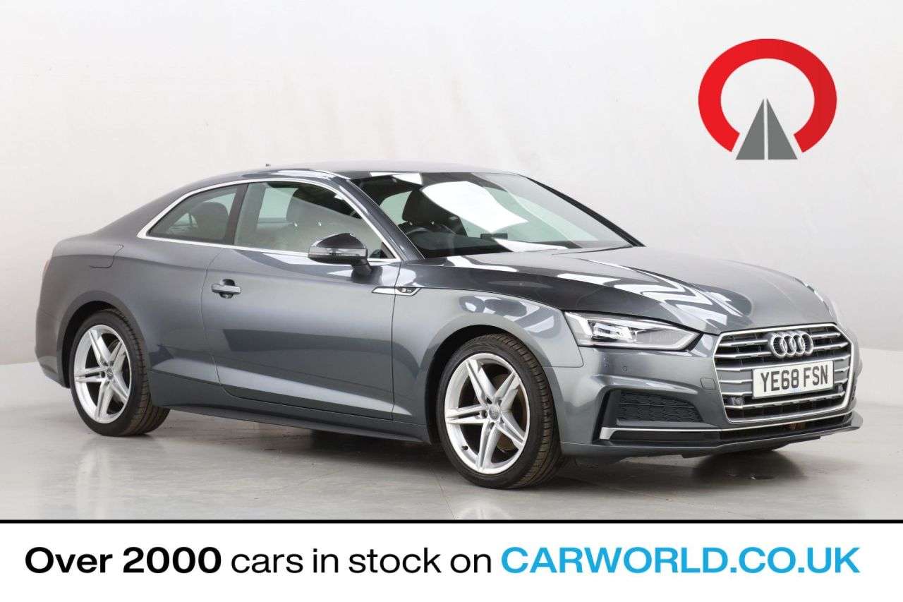 A 2018 AUDI A5 1.4 TFSI S line Coupe 2dr Petrol S Tronic Euro 6 (s/s) (150 ps) A 2018 AUDI A5 1.4 TFSI S line Coupe 2dr Petrol S Tronic Euro 6 (s/s) (150 ps)