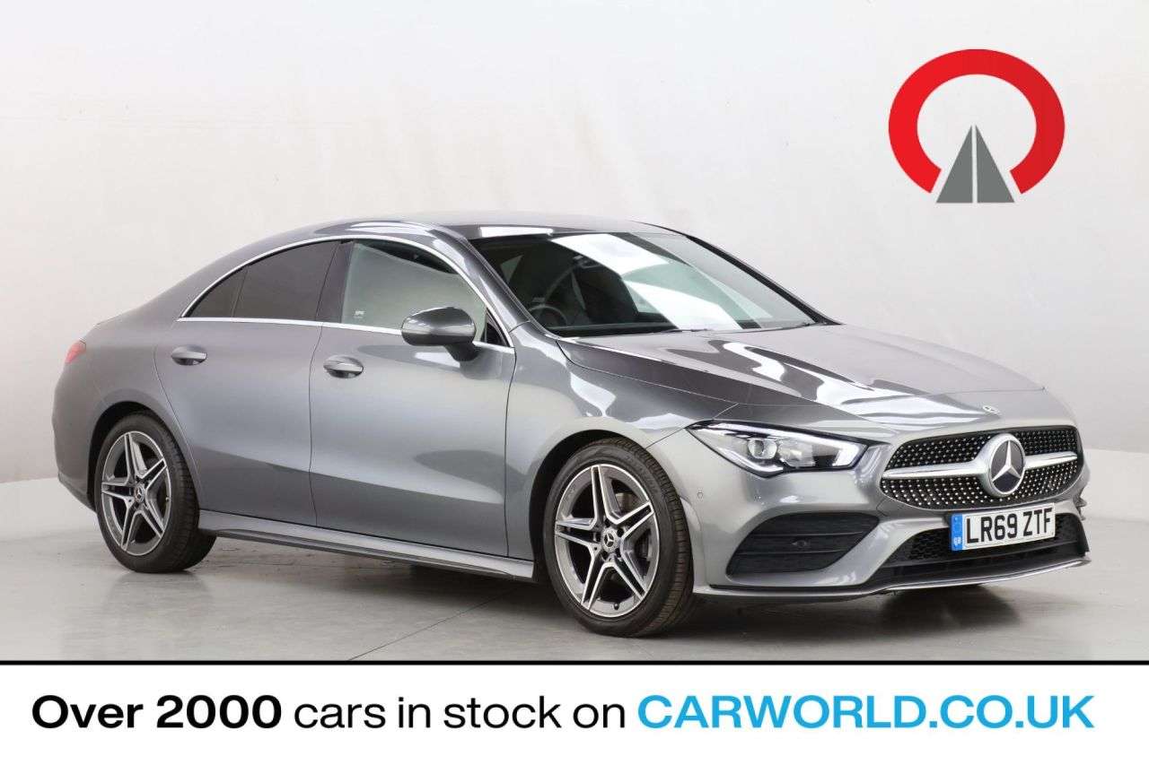 A 2019 MERCEDES-BENZ CLA CLASS 1.3 CLA180 AMG Line Coupe 4dr Petrol 7G-DCT Euro 6 (s/s) (136 ps) A 2019 MERCEDES-BENZ CLA CLASS 1.3 CLA180 AMG Line Coupe 4dr Petrol 7G-DCT Euro 6 (s/s) (136 ps)
