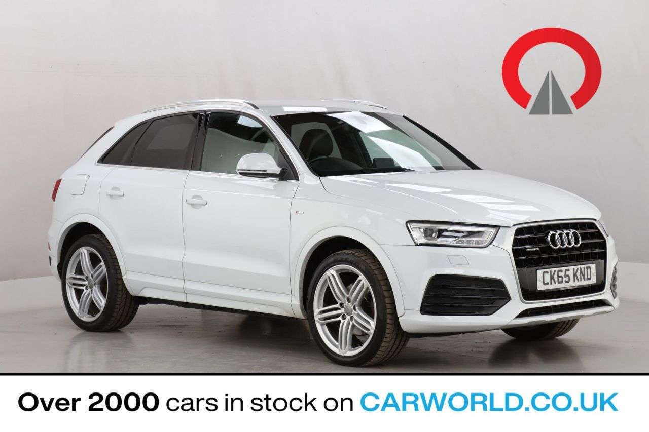 A 2015 AUDI Q3 2.0 TFSI S line Plus SUV 5dr Petrol S Tronic quattro Euro 6 (s/s) (180 ps) A 2015 AUDI Q3 2.0 TFSI S line Plus SUV 5dr Petrol S Tronic quattro Euro 6 (s/s) (180 ps)