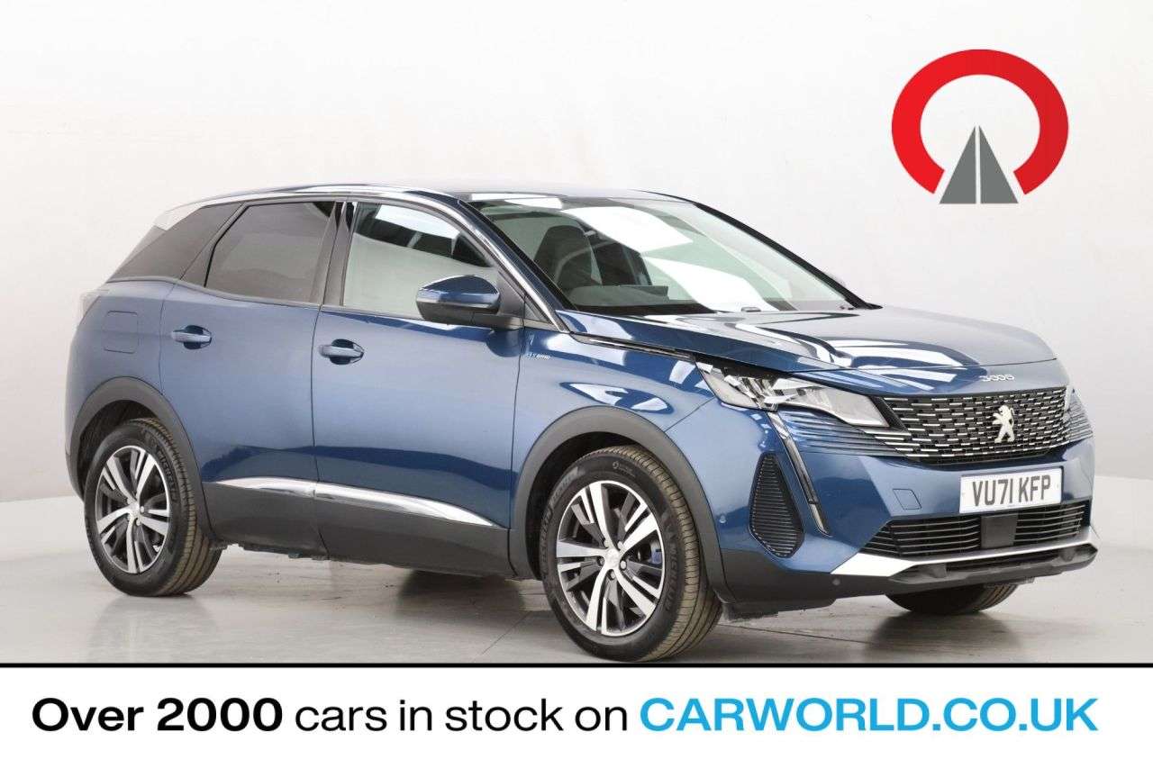 A 2021 PEUGEOT 3008 1.6 13.2kWh Allure SUV 5dr Petrol Plug-in Hybrid e-EAT Euro 6 (s/s) (225 ps A 2021 PEUGEOT 3008 1.6 13.2kWh Allure SUV 5dr Petrol Plug-in Hybrid e-EAT Euro 6 (s/s) (225 ps
