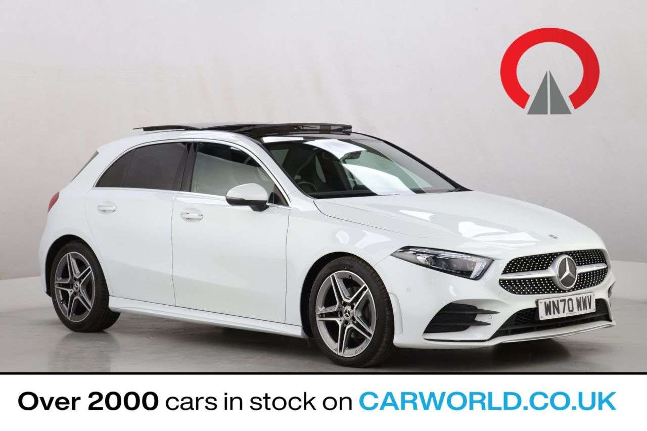 A 2020 MERCEDES-BENZ A CLASS 1.3 A200 AMG Line (Premium Plus 2) Hatchback 5dr Petrol 7G-DCT Euro 6 (s/s) A 2020 MERCEDES-BENZ A CLASS 1.3 A200 AMG Line (Premium Plus 2) Hatchback 5dr Petrol 7G-DCT Euro 6 (s/s)