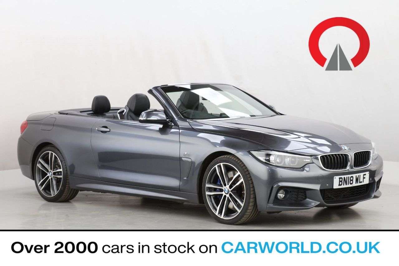 A 2018 BMW 4 SERIES 2.0 430i M Sport Convertible 2dr Petrol Manual Euro 6 (s/s) (252 ps) A 2018 BMW 4 SERIES 2.0 430i M Sport Convertible 2dr Petrol Manual Euro 6 (s/s) (252 ps)