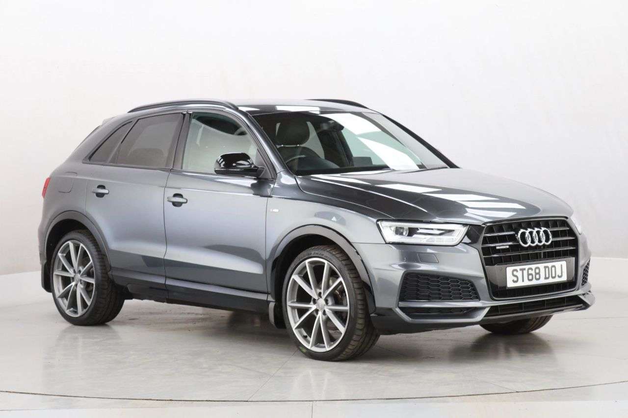 A 2018 AUDI Q3 2.0 TDI Black Edition SUV 5dr Diesel Manual quattro Euro 6 (s/s) (150 ps) A 2018 AUDI Q3 2.0 TDI Black Edition SUV 5dr Diesel Manual quattro Euro 6 (s/s) (150 ps)