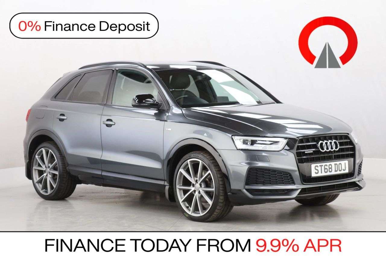 A 2018 AUDI Q3 2.0 TDI Black Edition SUV 5dr Diesel Manual quattro Euro 6 (s/s) (150 ps) A 2018 AUDI Q3 2.0 TDI Black Edition SUV 5dr Diesel Manual quattro Euro 6 (s/s) (150 ps)