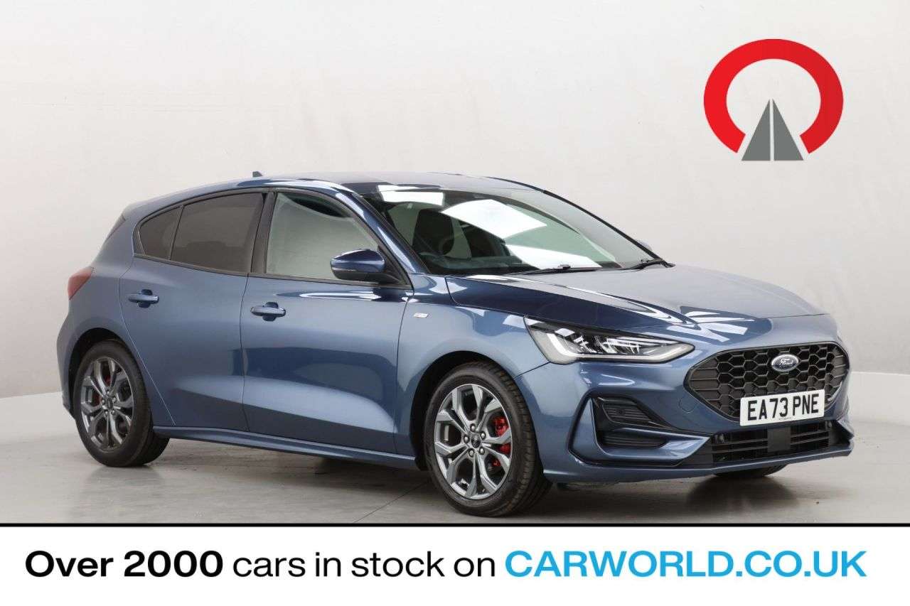 A 2023 FORD FOCUS 1.0T EcoBoost MHEV ST-Line Hatchback 5dr Petrol Hybrid DCT Euro 6 (s/s) (15 A 2023 FORD FOCUS 1.0T EcoBoost MHEV ST-Line Hatchback 5dr Petrol Hybrid DCT Euro 6 (s/s) (15