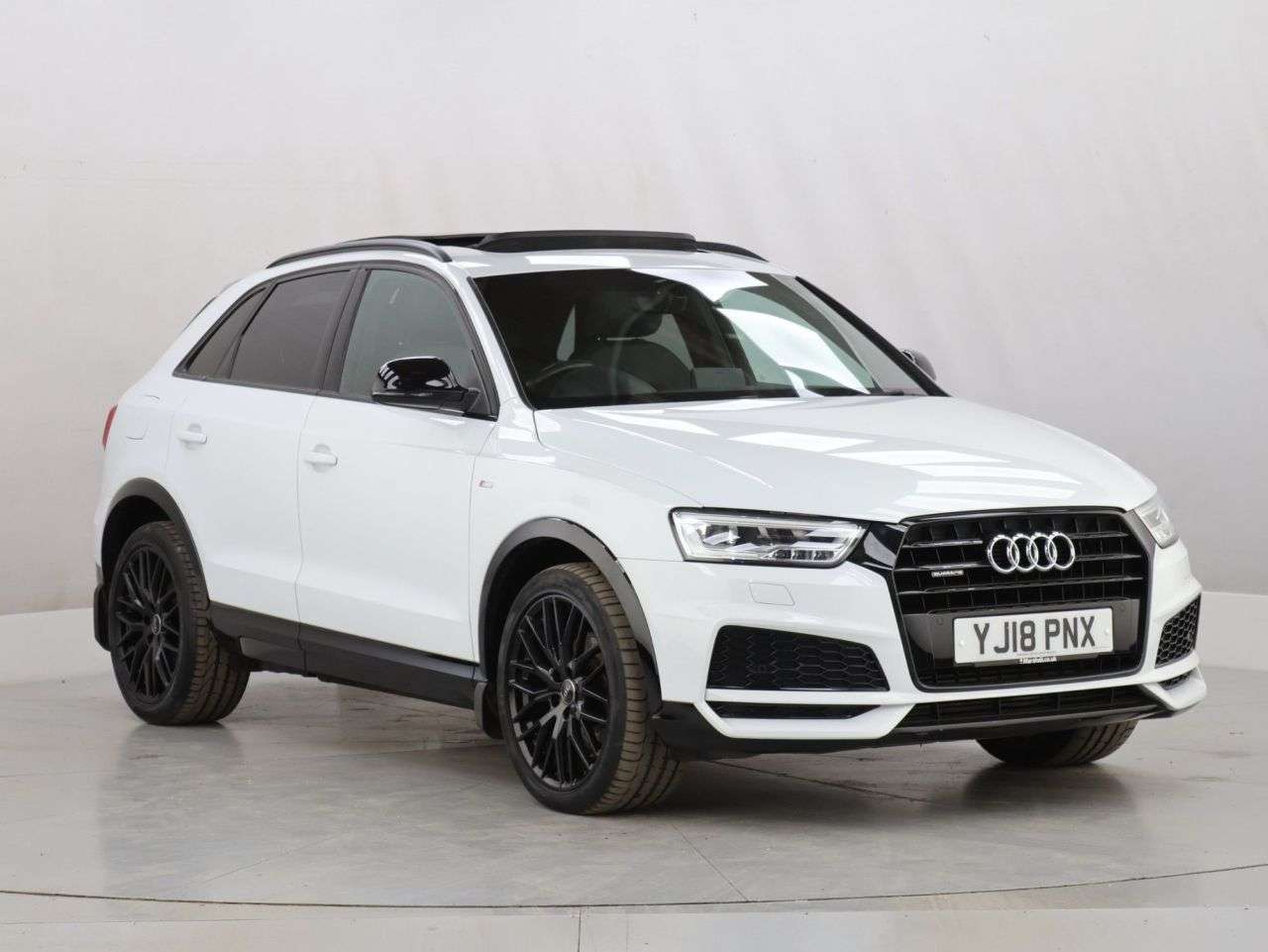 A 2018 AUDI Q3 2.0 TFSI Black Edition SUV 5dr Petrol S Tronic quattro Euro 6 (s/s) (180 ps A 2018 AUDI Q3 2.0 TFSI Black Edition SUV 5dr Petrol S Tronic quattro Euro 6 (s/s) (180 ps
