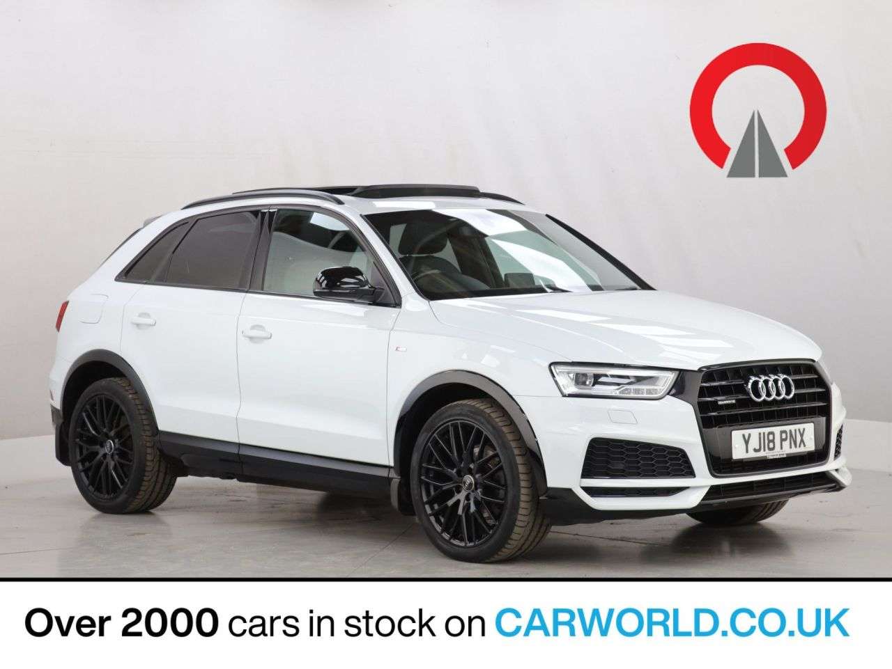 A 2018 AUDI Q3 2.0 TFSI Black Edition SUV 5dr Petrol S Tronic quattro Euro 6 (s/s) (180 ps A 2018 AUDI Q3 2.0 TFSI Black Edition SUV 5dr Petrol S Tronic quattro Euro 6 (s/s) (180 ps