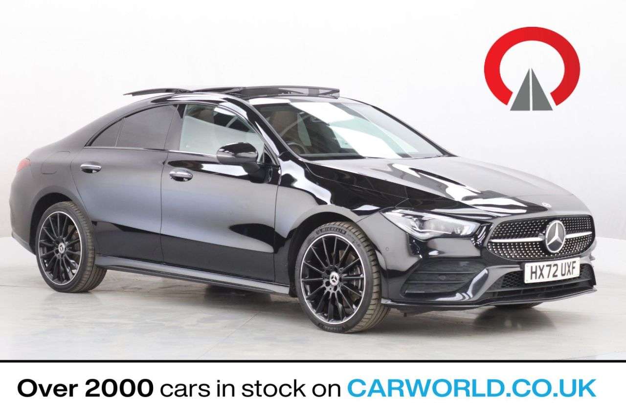 A 2022 MERCEDES-BENZ CLA CLASS 1.3 CLA250e 15.6kWh AMG Line Night Edition (Premium Plus) Coupe 4dr Petrol A 2022 MERCEDES-BENZ CLA CLASS 1.3 CLA250e 15.6kWh AMG Line Night Edition (Premium Plus) Coupe 4dr Petrol