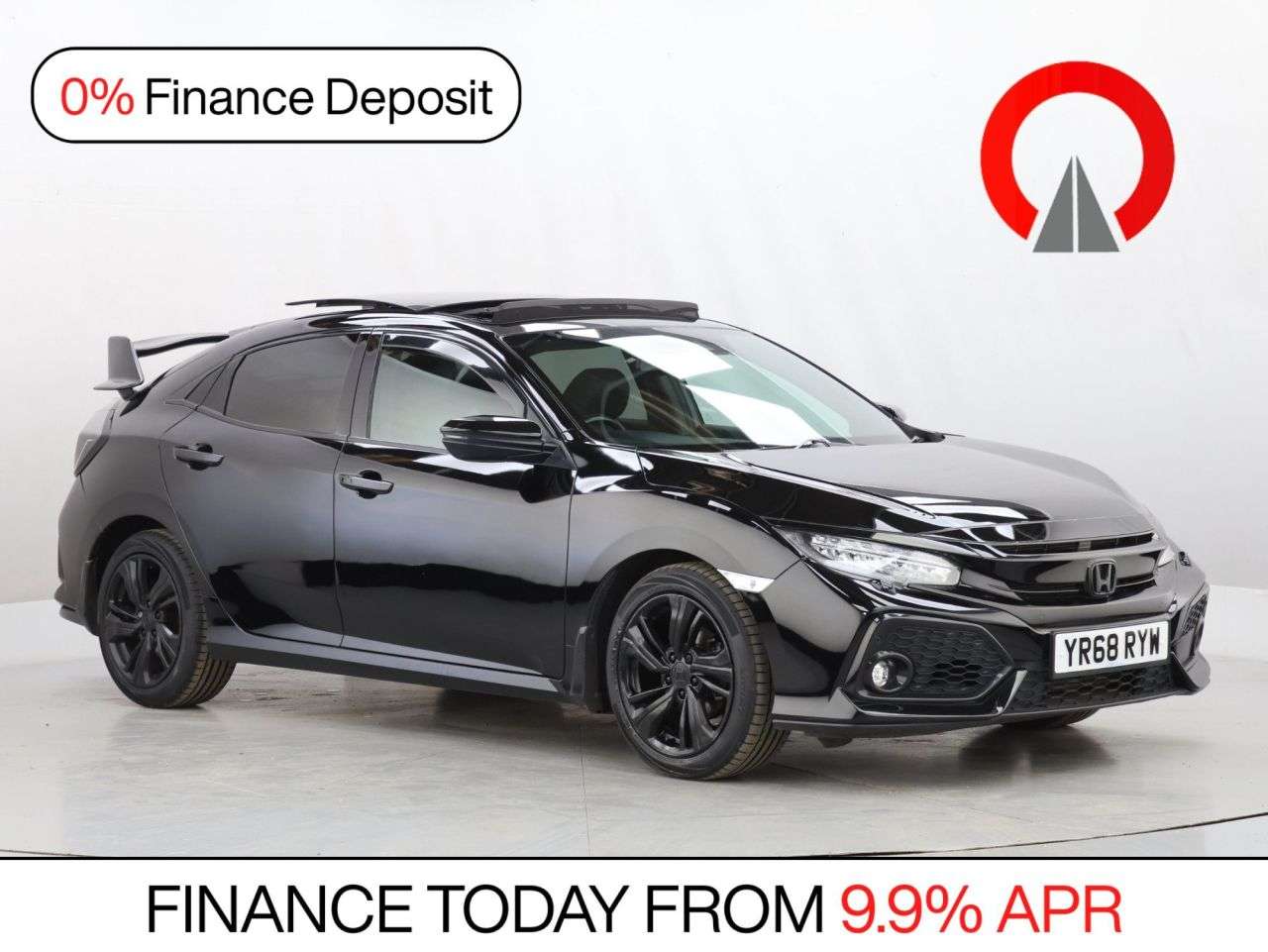 A 2018 HONDA CIVIC 1.0 VTEC Turbo EX Hatchback 5dr Petrol CVT Euro 6 (s/s) (126 ps) A 2018 HONDA CIVIC 1.0 VTEC Turbo EX Hatchback 5dr Petrol CVT Euro 6 (s/s) (126 ps)