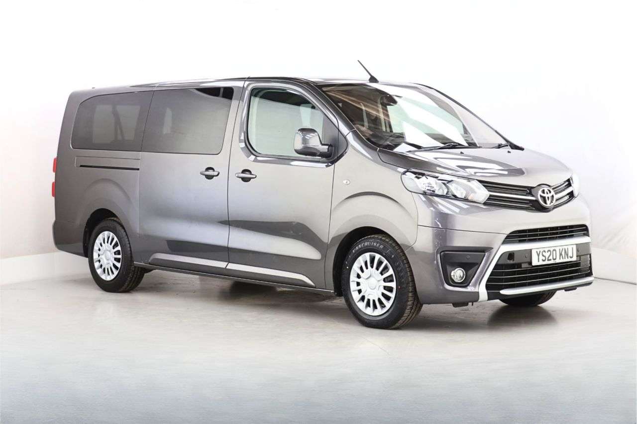 A 2020 TOYOTA PROACE VERSO 2.0D Shuttle Long MPV 5dr Diesel Manual LWB Euro 6 (s/s) (9 Seat) (150 ps) A 2020 TOYOTA PROACE VERSO 2.0D Shuttle Long MPV 5dr Diesel Manual LWB Euro 6 (s/s) (9 Seat) (150 ps)