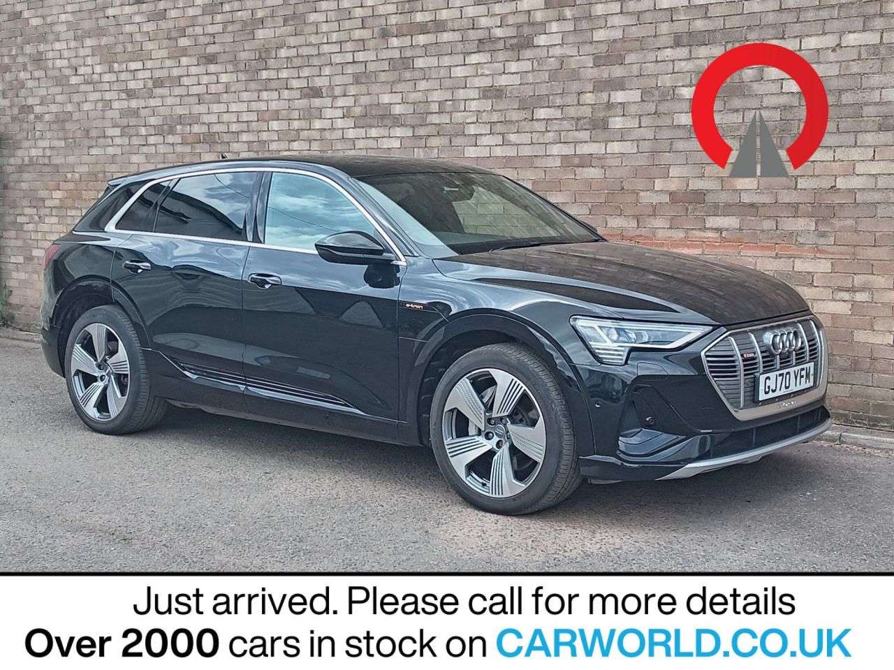 A 2020 AUDI E-TRON 50 S line SUV 5dr Electric Auto quattro 71.2kWh (313 ps) A 2020 AUDI E-TRON 50 S line SUV 5dr Electric Auto quattro 71.2kWh (313 ps)