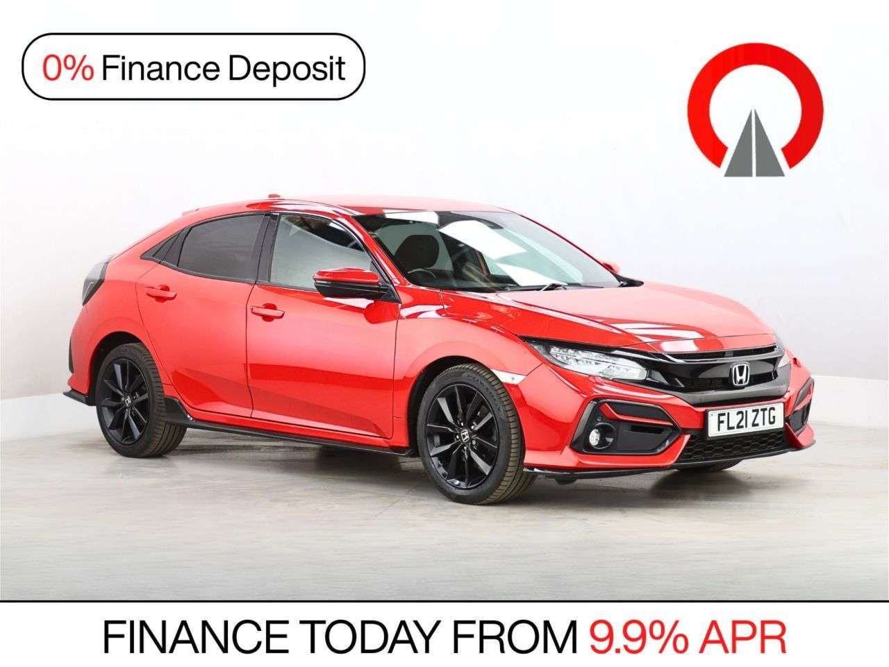 A 2021 HONDA CIVIC 1.5 VTEC Turbo Sport Hatchback 5dr Petrol Manual Euro 6 (s/s) (182 ps) A 2021 HONDA CIVIC 1.5 VTEC Turbo Sport Hatchback 5dr Petrol Manual Euro 6 (s/s) (182 ps)