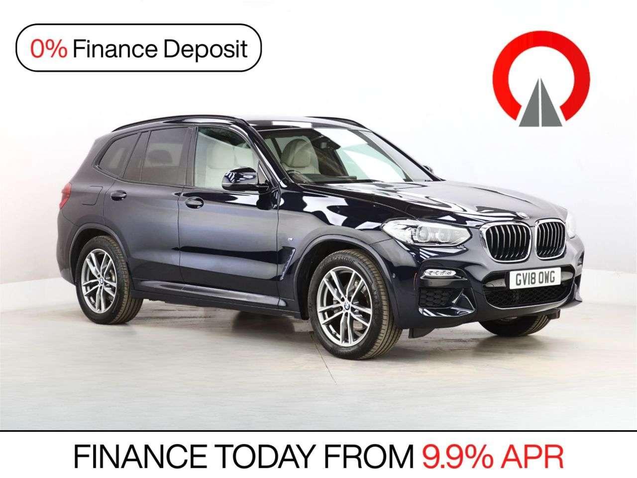 A 2018 BMW X3 2.0 20i M Sport SUV 5dr Petrol Auto xDrive Euro 6 (s/s) (184 ps) A 2018 BMW X3 2.0 20i M Sport SUV 5dr Petrol Auto xDrive Euro 6 (s/s) (184 ps)