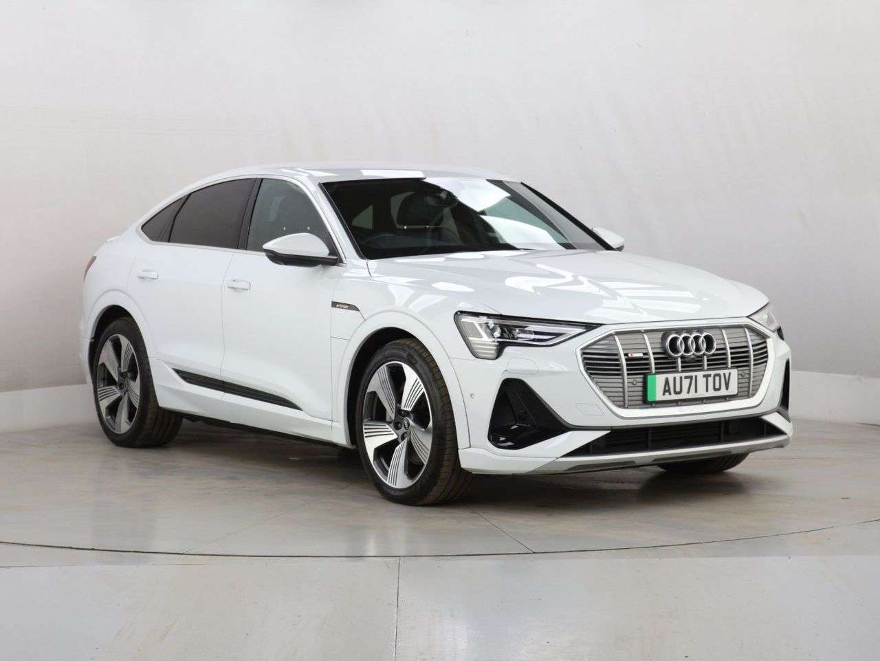 A 2021 AUDI E-TRON 50 S line Sportback 5dr Electric Auto quattro 71.2kWh (11kW Charger) (313 p A 2021 AUDI E-TRON 50 S line Sportback 5dr Electric Auto quattro 71.2kWh (11kW Charger) (313 p