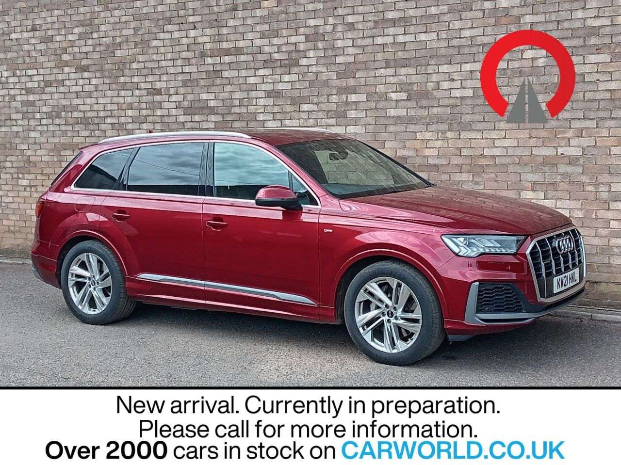 A 2021 AUDI Q7 3.0 TFSI V6 55 S line SUV 5dr Petrol Tiptronic quattro Euro 6 (s/s) (340 ps A 2021 AUDI Q7 3.0 TFSI V6 55 S line SUV 5dr Petrol Tiptronic quattro Euro 6 (s/s) (340 ps