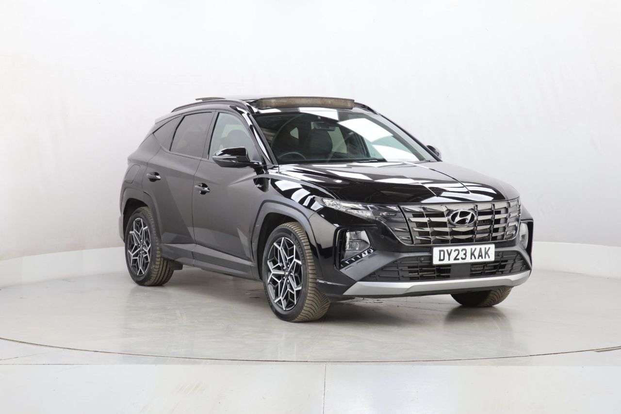 A 2023 HYUNDAI TUCSON 1.6 T-GDi 13.8kWh N Line S SUV 5dr Petrol Plug-in Hybrid Auto 4WD Euro 6 (s A 2023 HYUNDAI TUCSON 1.6 T-GDi 13.8kWh N Line S SUV 5dr Petrol Plug-in Hybrid Auto 4WD Euro 6 (s