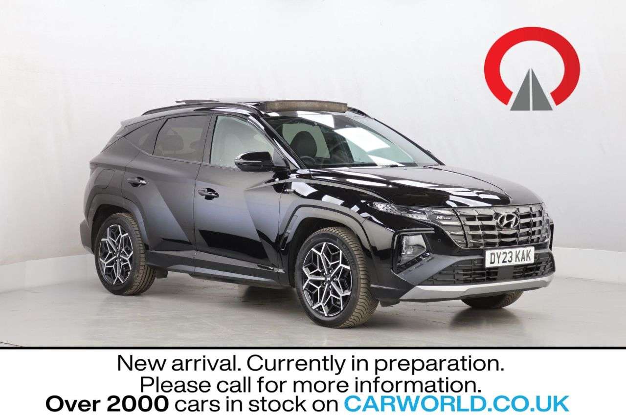 A 2023 HYUNDAI TUCSON 1.6 T-GDi 13.8kWh N Line S SUV 5dr Petrol Plug-in Hybrid Auto 4WD Euro 6 (s A 2023 HYUNDAI TUCSON 1.6 T-GDi 13.8kWh N Line S SUV 5dr Petrol Plug-in Hybrid Auto 4WD Euro 6 (s