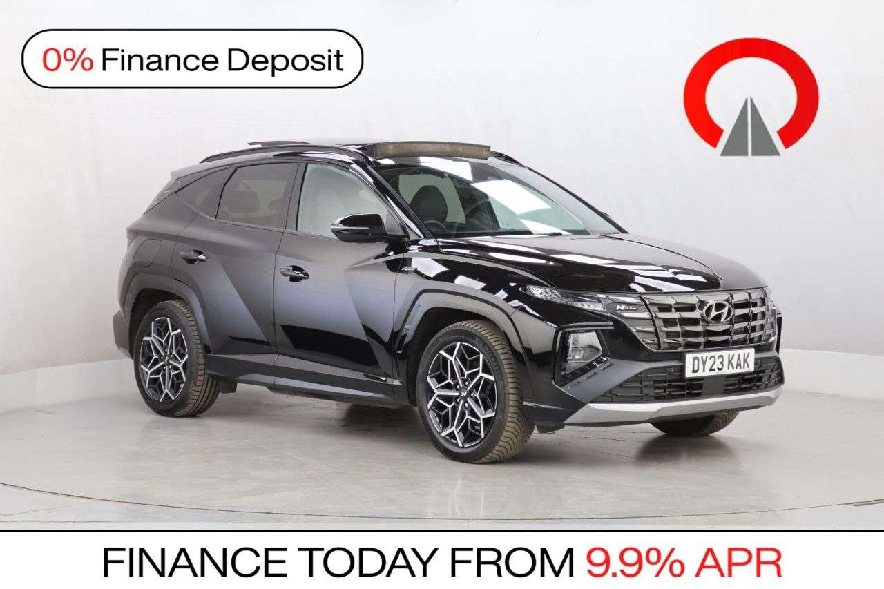 A 2023 HYUNDAI TUCSON 1.6 T-GDi 13.8kWh N Line S SUV 5dr Petrol Plug-in Hybrid Auto 4WD Euro 6 (s A 2023 HYUNDAI TUCSON 1.6 T-GDi 13.8kWh N Line S SUV 5dr Petrol Plug-in Hybrid Auto 4WD Euro 6 (s