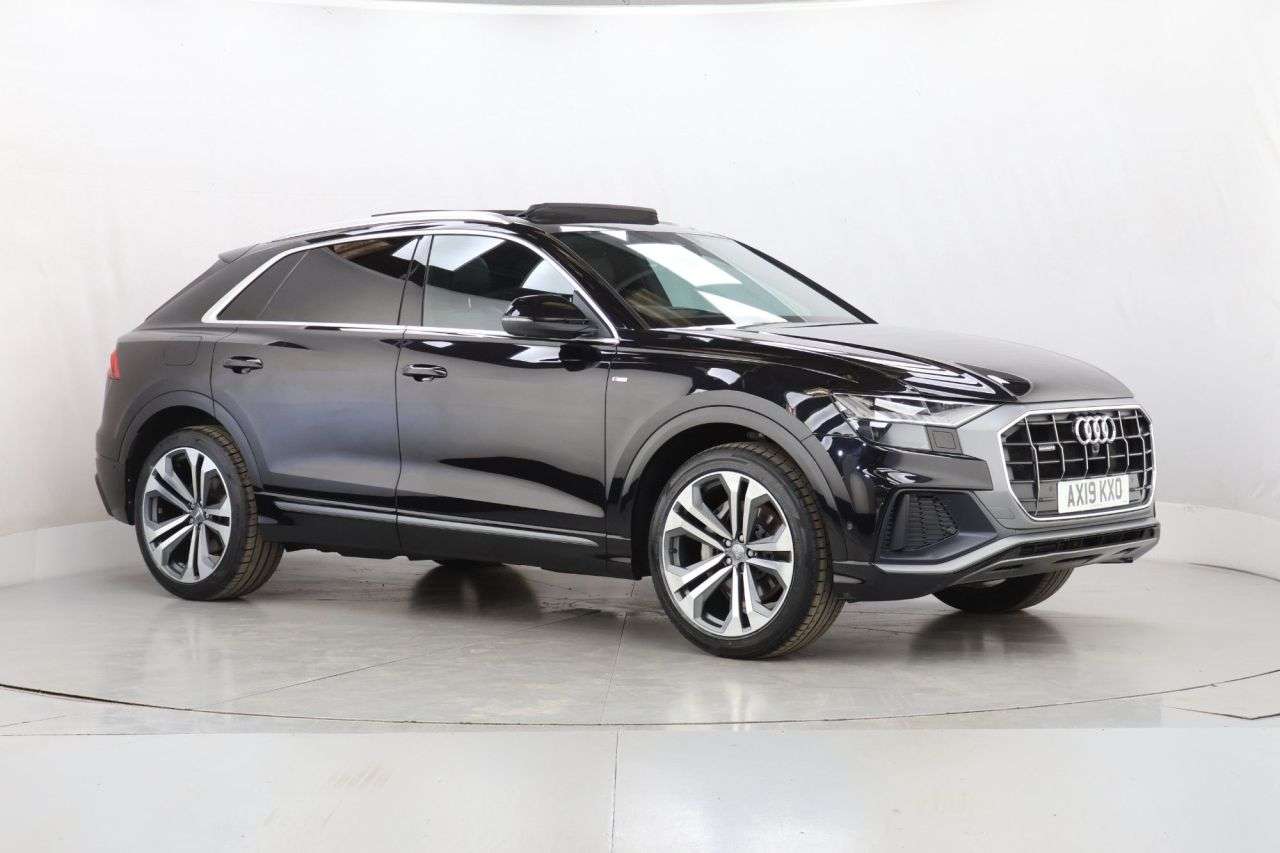 A 2019 AUDI Q8 3.0 TDI V6 50 S line SUV 5dr Diesel Tiptronic quattro Euro 6 (s/s) (286 ps) A 2019 AUDI Q8 3.0 TDI V6 50 S line SUV 5dr Diesel Tiptronic quattro Euro 6 (s/s) (286 ps)