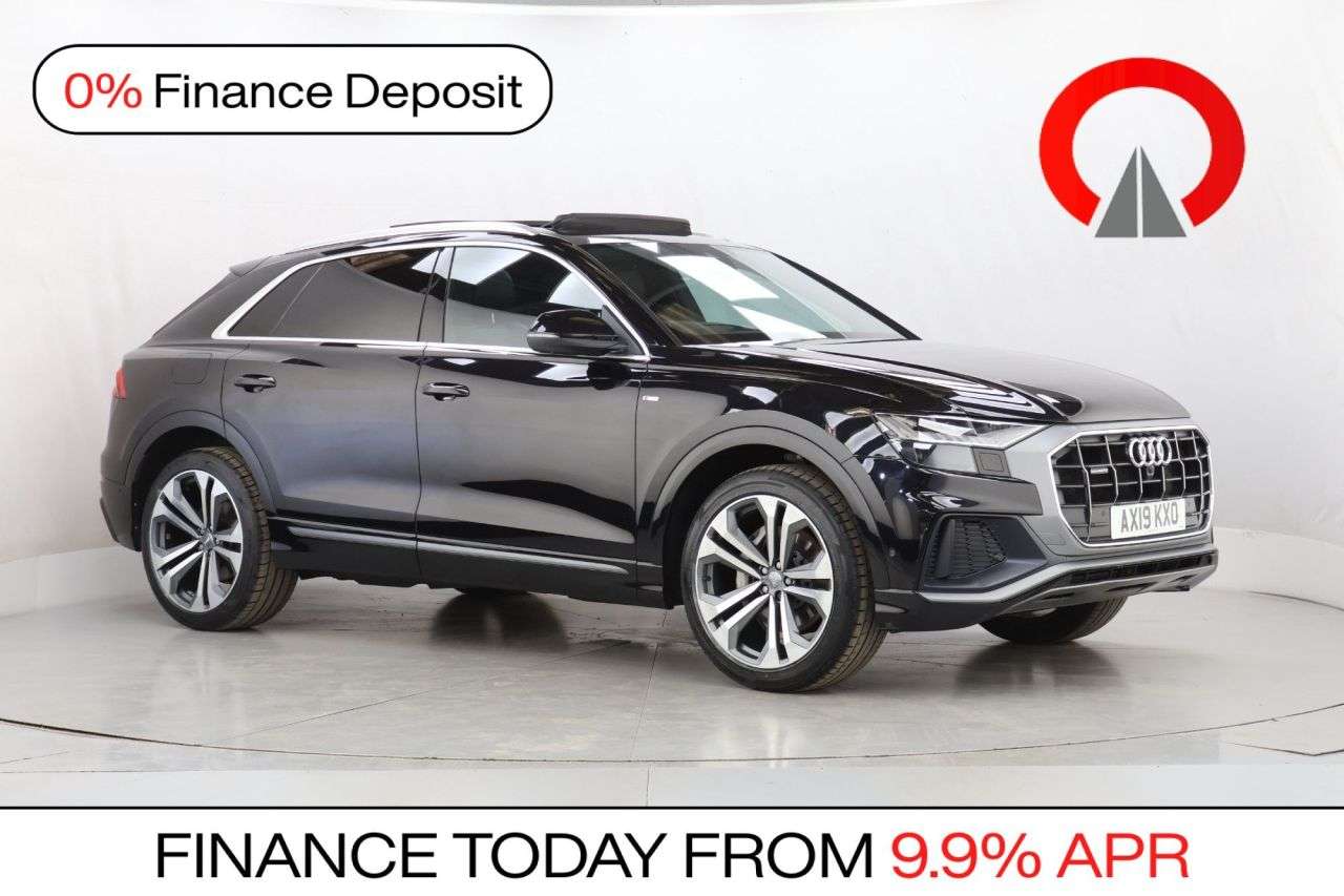 A 2019 AUDI Q8 3.0 TDI V6 50 S line SUV 5dr Diesel Tiptronic quattro Euro 6 (s/s) (286 ps) A 2019 AUDI Q8 3.0 TDI V6 50 S line SUV 5dr Diesel Tiptronic quattro Euro 6 (s/s) (286 ps)