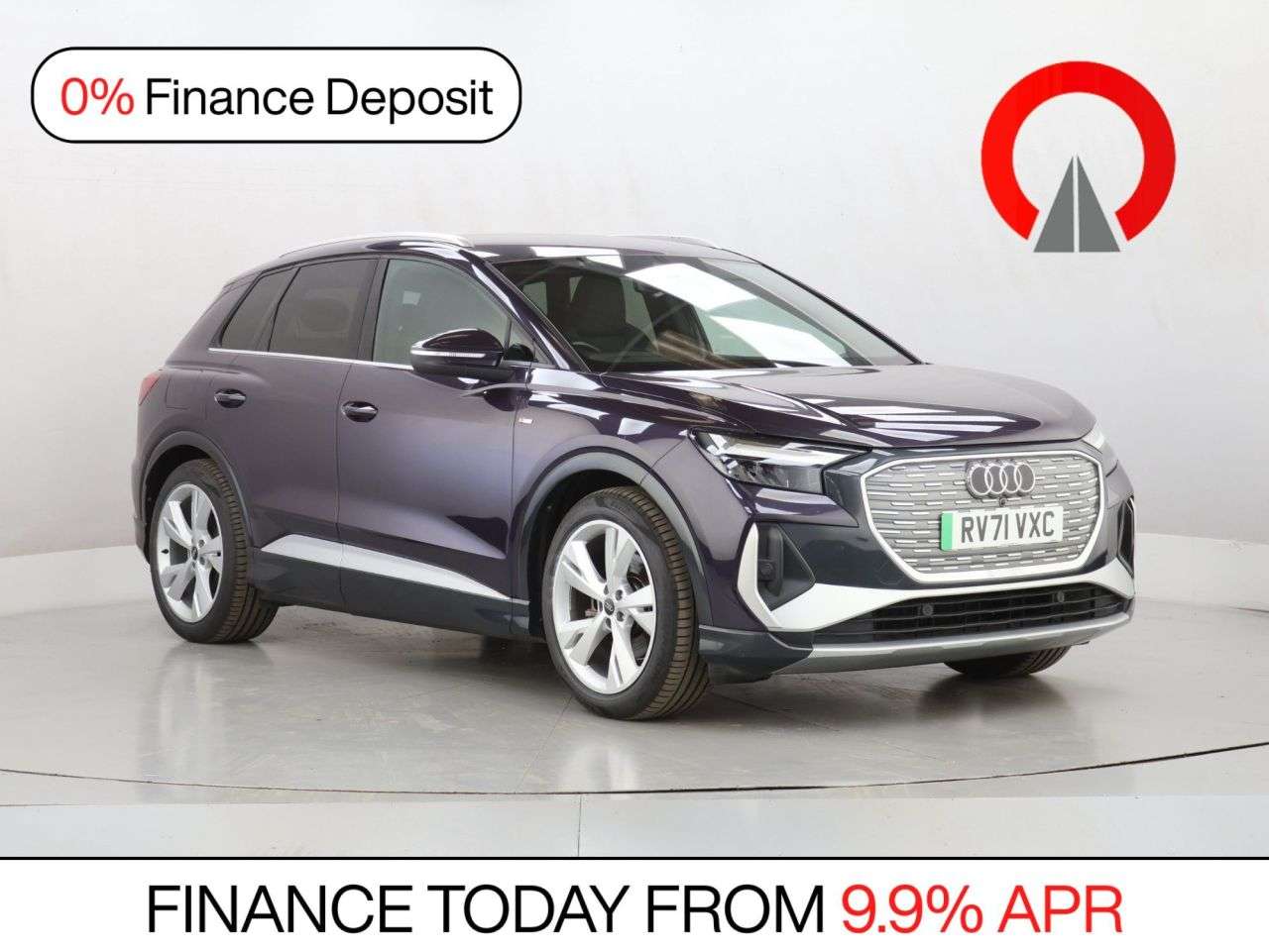 A 2021 AUDI Q4 E-TRON 35 S line SUV 5dr Electric Auto 55kWh (170 ps) A 2021 AUDI Q4 E-TRON 35 S line SUV 5dr Electric Auto 55kWh (170 ps)