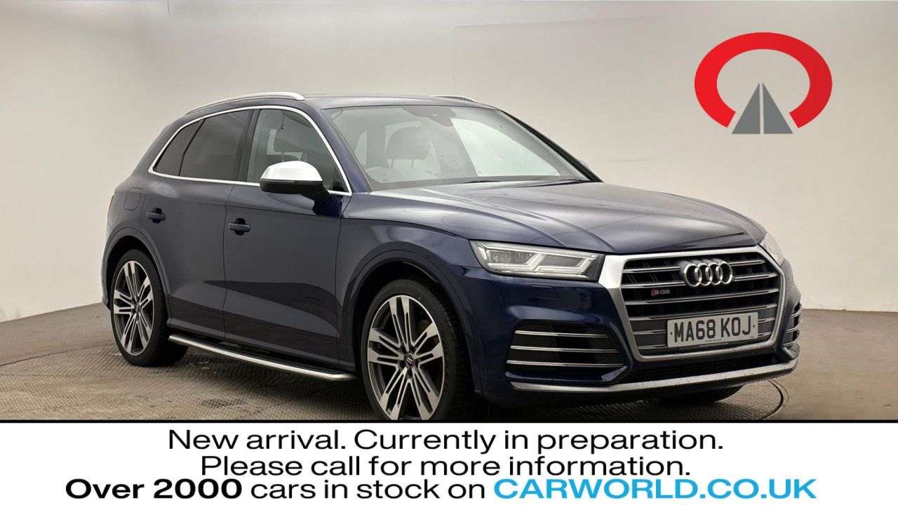 A 2018 AUDI SQ5 3.0 TFSI V6 SUV 5dr Petrol Tiptronic quattro Euro 6 (s/s) (354 ps) A 2018 AUDI SQ5 3.0 TFSI V6 SUV 5dr Petrol Tiptronic quattro Euro 6 (s/s) (354 ps)