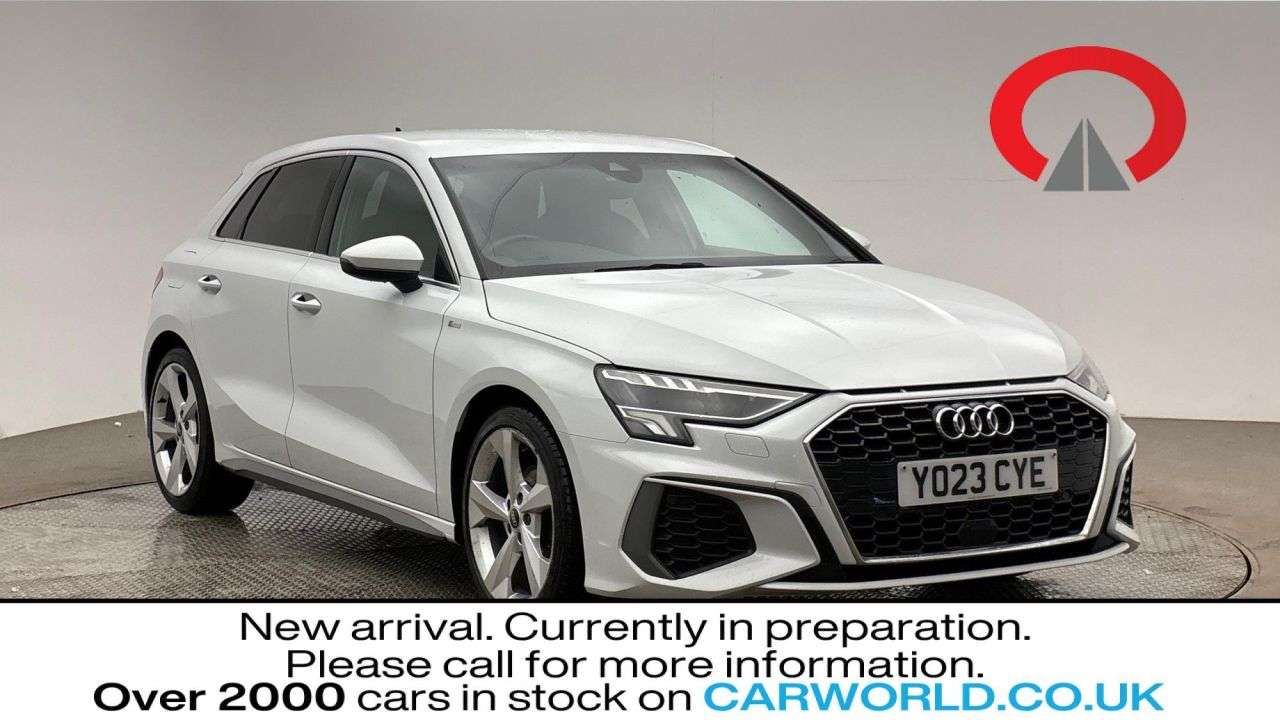 A 2023 AUDI A3 1.5 TFSI 35 S line Sportback 5dr Petrol Manual Euro 6 (s/s) (150 ps) A 2023 AUDI A3 1.5 TFSI 35 S line Sportback 5dr Petrol Manual Euro 6 (s/s) (150 ps)