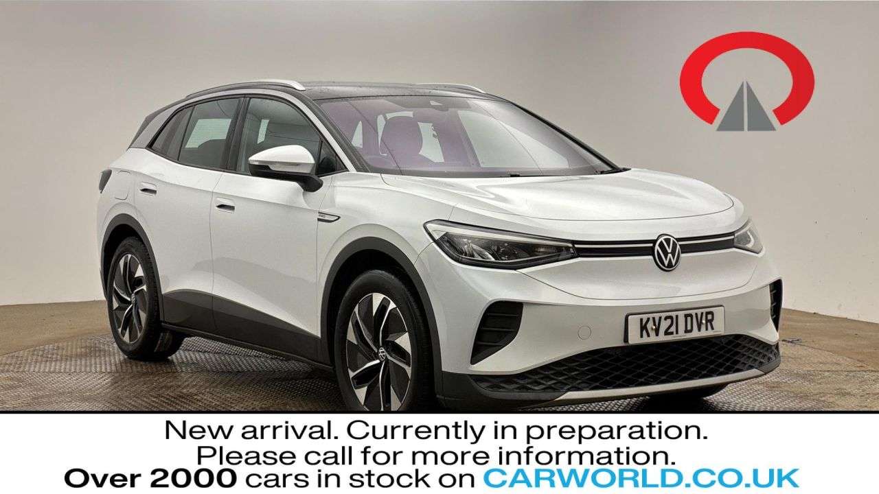 A 2021 VOLKSWAGEN ID4 Pro Performance 77kWh Life SUV 5dr Electric Auto (204 ps) A 2021 VOLKSWAGEN ID4 Pro Performance 77kWh Life SUV 5dr Electric Auto (204 ps)