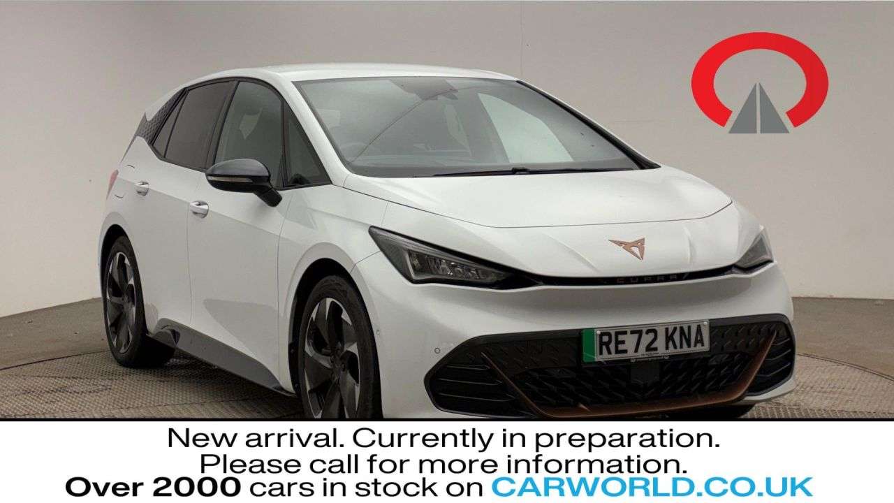 A 2022 CUPRA BORN e-Boost 77kWh V2 Hatchback 5dr Electric Auto (4 Seat) (230 ps) A 2022 CUPRA BORN e-Boost 77kWh V2 Hatchback 5dr Electric Auto (4 Seat) (230 ps)