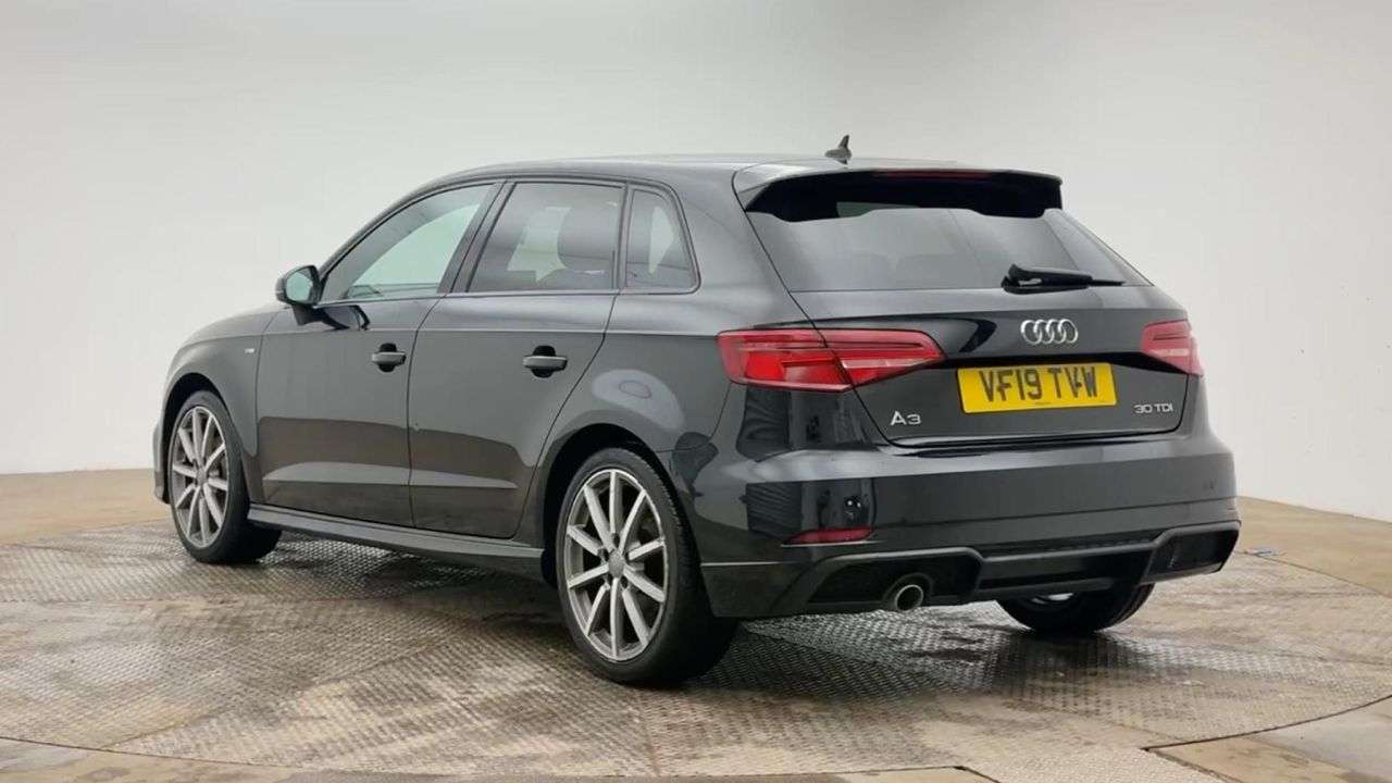 A 2019 AUDI A3 1.6 TDI 30 Black Edition Sportback 5dr Diesel Manual Euro 6 (s/s) (116 ps) A 2019 AUDI A3 1.6 TDI 30 Black Edition Sportback 5dr Diesel Manual Euro 6 (s/s) (116 ps)