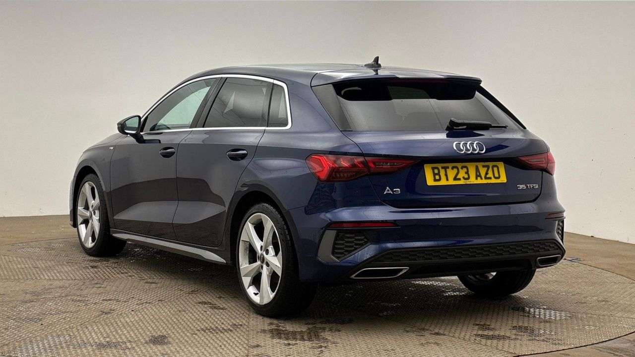 A 2023 AUDI A3 1.5 TFSI 35 S line Sportback 5dr Petrol Manual Euro 6 (s/s) (150 ps) A 2023 AUDI A3 1.5 TFSI 35 S line Sportback 5dr Petrol Manual Euro 6 (s/s) (150 ps)