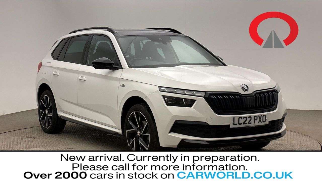 A 2022 SKODA KAMIQ 1.0 TSI Monte Carlo SUV 5dr Petrol DSG Euro 6 (s/s) (110 ps) A 2022 SKODA KAMIQ 1.0 TSI Monte Carlo SUV 5dr Petrol DSG Euro 6 (s/s) (110 ps)