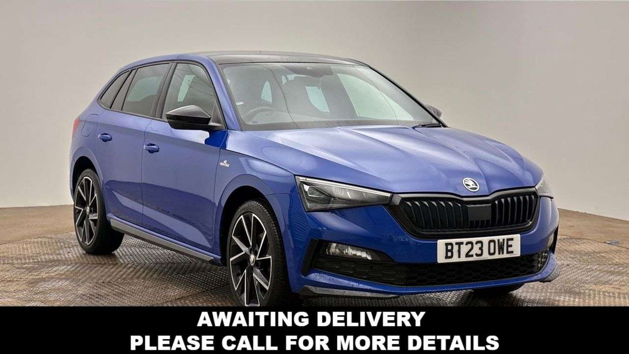 A 2023 SKODA SCALA 1.0 TSI Monte Carlo Hatchback 5dr Petrol Manual Euro 6 (s/s) (110 ps) A 2023 SKODA SCALA 1.0 TSI Monte Carlo Hatchback 5dr Petrol Manual Euro 6 (s/s) (110 ps)