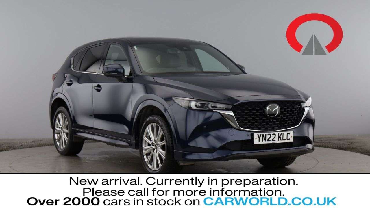 A 2022 MAZDA CX-5 2.2 SKYACTIV-D GT Sport SUV 5dr Diesel Manual 4WD Euro 6 (s/s) (184 ps) A 2022 MAZDA CX-5 2.2 SKYACTIV-D GT Sport SUV 5dr Diesel Manual 4WD Euro 6 (s/s) (184 ps)