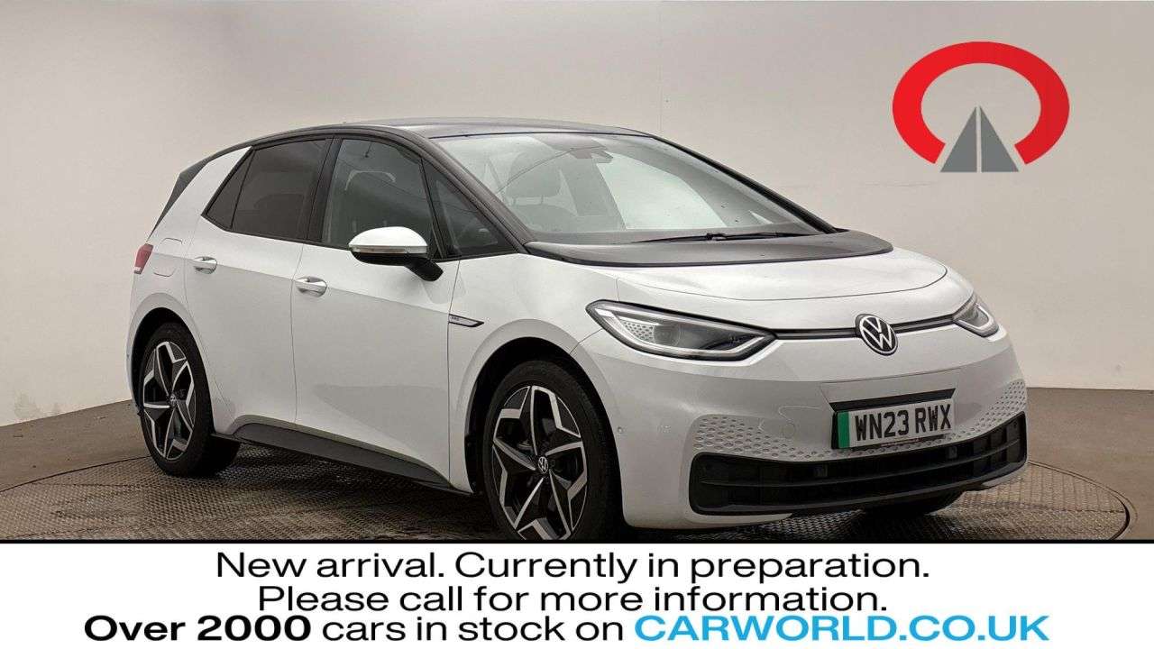 A 2023 VOLKSWAGEN ID3 Pro 58kWh Family Hatchback 5dr Electric Auto (145 ps) A 2023 VOLKSWAGEN ID3 Pro 58kWh Family Hatchback 5dr Electric Auto (145 ps)
