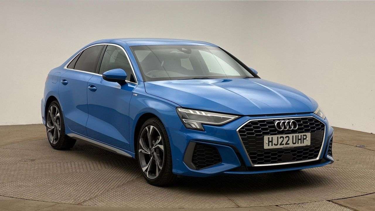 A 2022 AUDI A3 1.0 TFSI 30 S line Saloon 4dr Petrol Manual Euro 6 (s/s) (110 ps) A 2022 AUDI A3 1.0 TFSI 30 S line Saloon 4dr Petrol Manual Euro 6 (s/s) (110 ps)